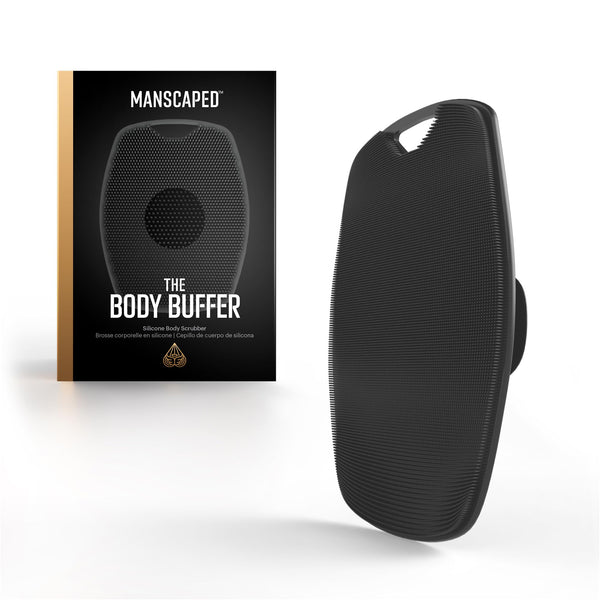 MANSCAPED™ The Body Buffer Premium Silicone Scrubber for Nourishing, Cleaning & Exfoliating Your Skin - Lather Boosting Bristles with Ergonomic No-Slip Handle, Long-Lasting & Easy to Clean (1-Pack)